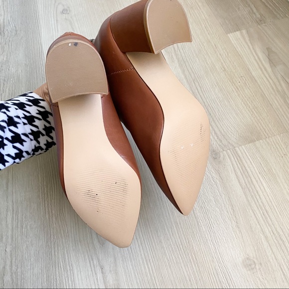 Steve Madden brown leather block heel ankle boots - Picture 7 of 14